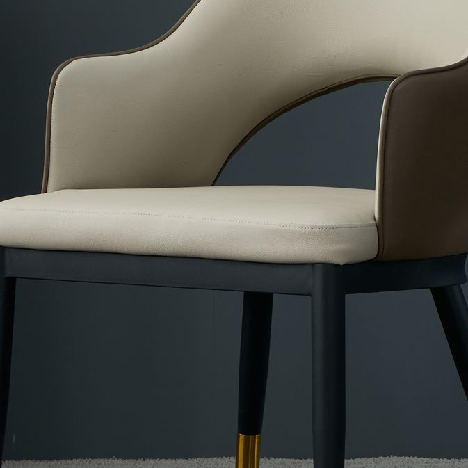 Metal Industrial Dining Chair with Arms Matte Finish Open Back Side Chair Clearhalo 'Dining Chairs' 'Dining Tables & Seating' 'dining_chair' 'furn' 'furn_dining_chair' 'Furniture' 'Kitchen & Dining Furniture' 1200x1200_a78ba244-90e0-43f3-b195-e494dd7c42d5