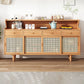 Modern Buffet Table Pine Sideboard Table with Doors for Dining Room Clearhalo 'buffet_sideboard' 'Buffets & Sideboards' 'furn' 'furn_buffet_sideboard' 'Furniture' 'Kitchen & Dining Furniture' 1200x1200_a78cea72-32c0-429c-8c88-38ca1f380765