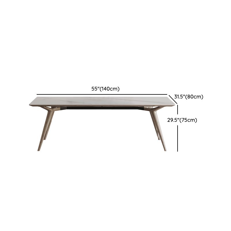 Sintered Stone Dining Set 1/2/5 Pcs Solid Wood Frame Dining Table and Chairs Clearhalo 'Dining Room Sets' 'Dining Tables & Seating' 'dining_room_set' 'furn' 'furn_dining_room_set' 'Furniture' 'Kitchen & Dining Furniture' 1200x1200_a78fe018-9ebd-426d-9565-f36e5be35593