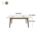 Medieval Modern Sintered Stone Top Dining Table Rectangle Table with Wooden 4 Legs Clearhalo 'Dining Tables & Seating' 'Dining Tables' 'dining_table' 'furn' 'furn_dining_table' 'Furniture' 'furniture_dining_table' 'Kitchen & Dining Furniture' 'kitchen' 'kitchen_dining_table' 1200x1200_a7900b7c-037b-4231-b7c8-ae32b2eded19