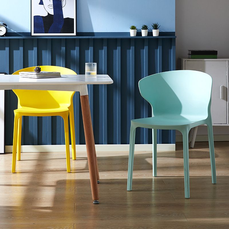 Scandinavian Plastic Side Chair Wingback Kitchen Dining Room Chair Clearhalo 'Dining Chairs' 'Dining Tables & Seating' 'dining_chair' 'furn' 'furn_dining_chair' 'Furniture' 'furniture_dining_chair' 'Kitchen & Dining Furniture' 1200x1200_a7905d21-0b64-409a-ba73-f909ea178ada