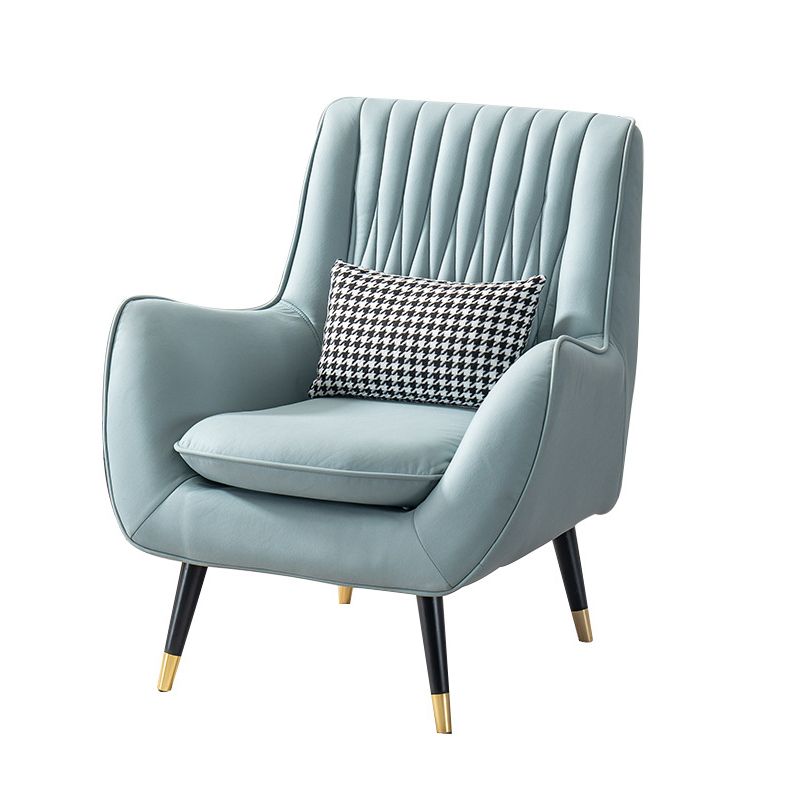 Faux lederen armstoel 31.49 "L x 27.55" W x 35.43 "H Flaarm lededarmen stoel voor woonkamer