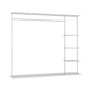 Hall Contemporary Stand Metal Nessun scaffalatura angosciante includeva un cappotto indipendente