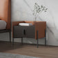 Mesa de acento de madera de falsa mesita de noche moderna con piernas con piernas
