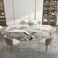 Stone White Top Dining Table Traditional Luxury Table with Pedestal Base Clearhalo 'Dining Tables & Seating' 'Dining Tables' 'dining_table' 'furn' 'furn_dining_table' 'Furniture' 'furniture_dining_table' 'Kitchen & Dining Furniture' 'kitchen' 'kitchen_dining_table' 1200x1200_a7944938-f7e5-431a-9cbd-7f77f7bd4e99