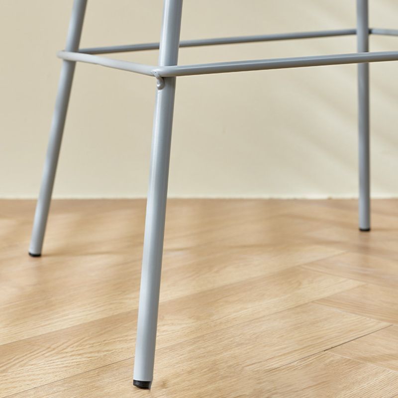 Scandinavian Matte Finish Metal Bar Stool Milk Tea Shop Footrest Stool Clearhalo 'Bar Furniture' 'Bar Stools' 'bar_stools' 'furn' 'furn_bar_stools' 'Furniture' 'furniture_bar_stools' 'Kitchen & Dining Furniture' 1200x1200_a794e1c0-3cf9-46e2-8460-944db0492bbb