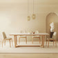 Industrial Dining Room Table Rectangle Stone Dining Site Table in White Clearhalo 'Dining Tables & Seating' 'Dining Tables' 'dining_table' 'furn' 'furn_dining_table' 'Furniture' 'Kitchen & Dining Furniture' 1200x1200_a7963e83-9c22-4134-bde2-a4aafe782b00