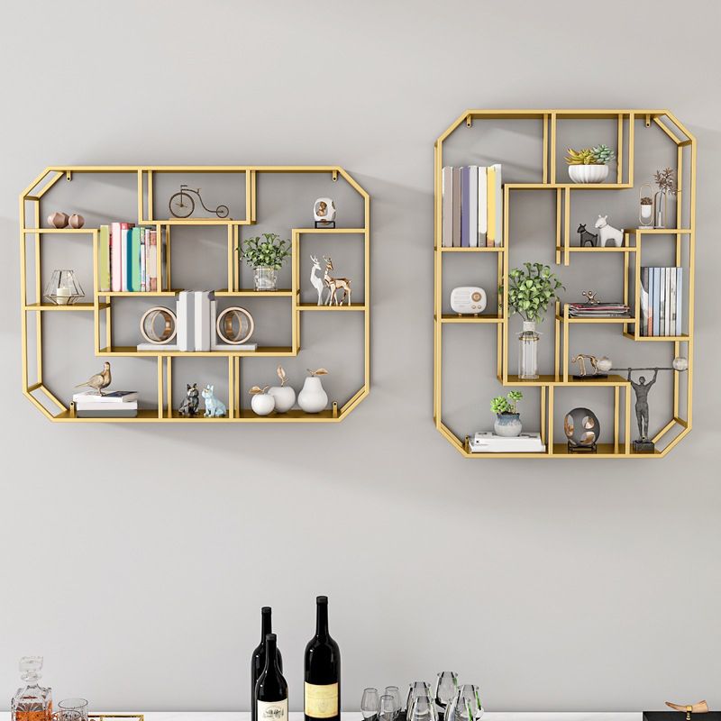 7.1" W Wall Unit Book Shelf Metal Open Shelf Bookcase for Home Clearhalo 'Bookcases' 'furn' 'furn_bookcases' 'Furniture' 'Office Furniture' 1200x1200_a797fc6c-8b1c-44cd-8435-6e5f8c7c4257