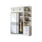 Sliding Wardrobe Armoire with Shelves Engineered Wood Wardrobe Cabinet