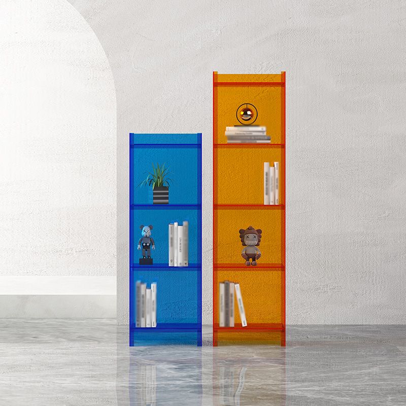 Closed Back Plastic Bookcase Scandinavian Style Bookshelf for Home Office Study Room Clearhalo 'Bookcases' 'furn' 'furn_bookcases' 'Furniture' 'furniture_bookcases' 'Office Furniture' 1200x1200_a79929f5-3a6c-4bc6-b19e-2ddbc88a3f94