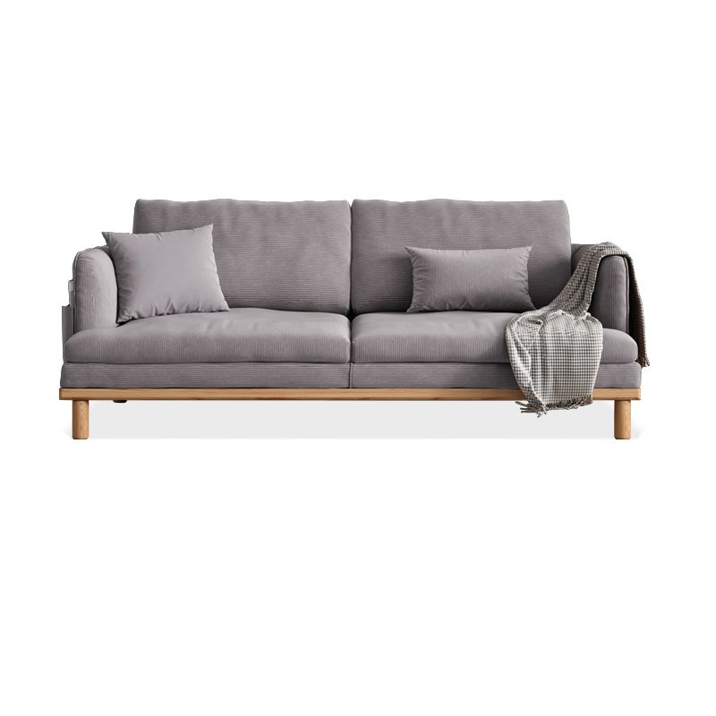 Velvet Sofa 35 "W Recessed Arm Sofa with Storage for Living Room Clearhalo 'furn' 'furn_sofas' 'Furniture' 'furniture_sofas' 'kitchen' 'kitchen_sofas' 'Living Room Furniture' 'Sofa' 'sofas' 1200x1200_a7997444-9b02-4863-b8cb-b87e084db039