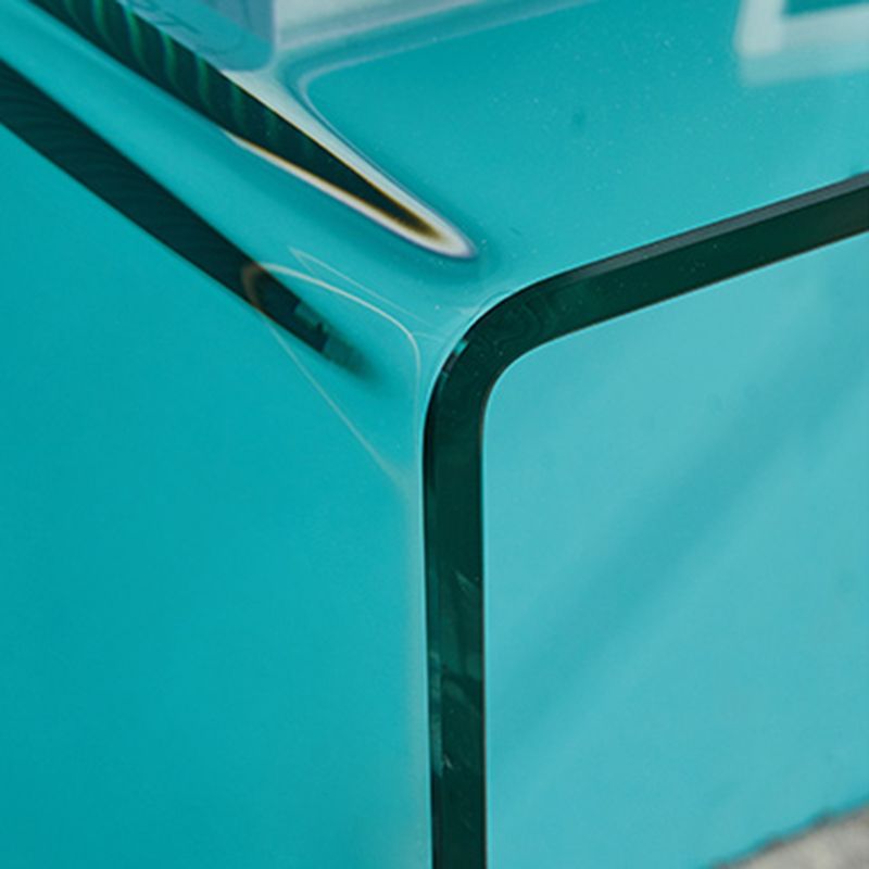 Modern Style Coffee Table with Rectangular Black/transparent Tempered Glass Abstract Base Clearhalo 'Coffee & Accent Tables' 'Coffee Tables' 'coffee_tables' 'furn' 'furn_coffee_tables' 'Furniture' 'Living Room Furniture' 1200x1200_a79adf3a-9961-4dc2-abea-fd60f7671fa5