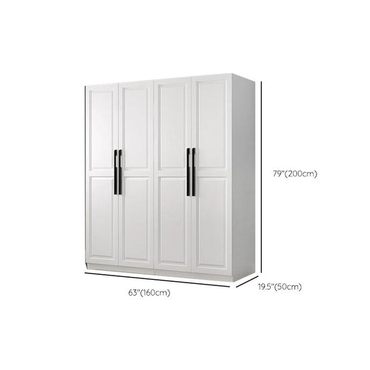 Freestanding Wood Frame Wardrobe Modern Hinged Soft Close Doors Wardrobe and Drawers Clearhalo 'Armoires & Wardrobes' 'armoires_wardrobes' 'Bedroom Furniture' 'furn' 'furn_armoires_wardrobes' 'Furniture' 1200x1200_a79ba2d0-2864-4e7f-ad81-6ca6265319ac