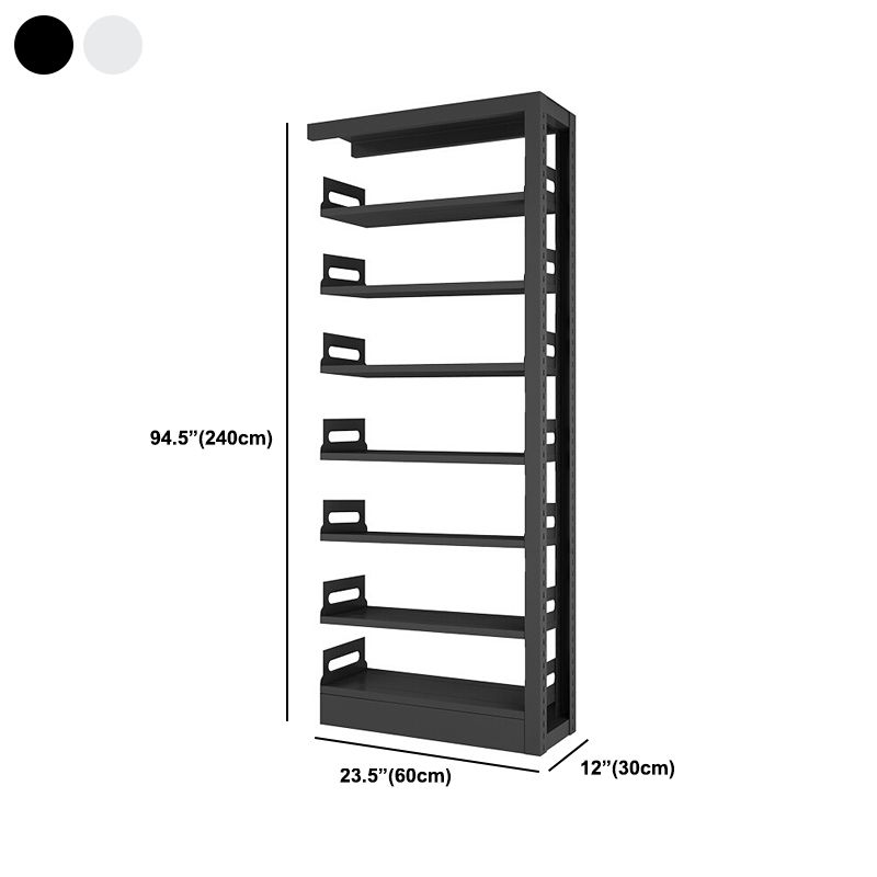 Rectangle Etagere Bookcase Modern Metal Open Bookcase with Shelves Clearhalo 'Bookcases' 'furn' 'furn_bookcases' 'Furniture' 'Office Furniture' 1200x1200_a79bf87d-9a73-44bd-9ef3-e1e21b66f2df