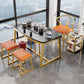 Metal Traditional Luxury Rectangle Table Sintered Stone Table,47"L x 21"W x 29"H Clearhalo ' dining_table' 'Dining Tables & Seating' 'Dining Tables' 'furn' 'furn_dining_table' 'Furniture' 'furniture_dining_table' 'Kitchen & Dining Furniture' 'kitchen&dining_furn' 'kitchen' 'kitchen_dining_table' 1200x1200_a79e149e-c375-407e-affa-55fbb133296d