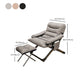 Contemporary Indoor Ergonimic Recliner with Metal Base and Storage Bag