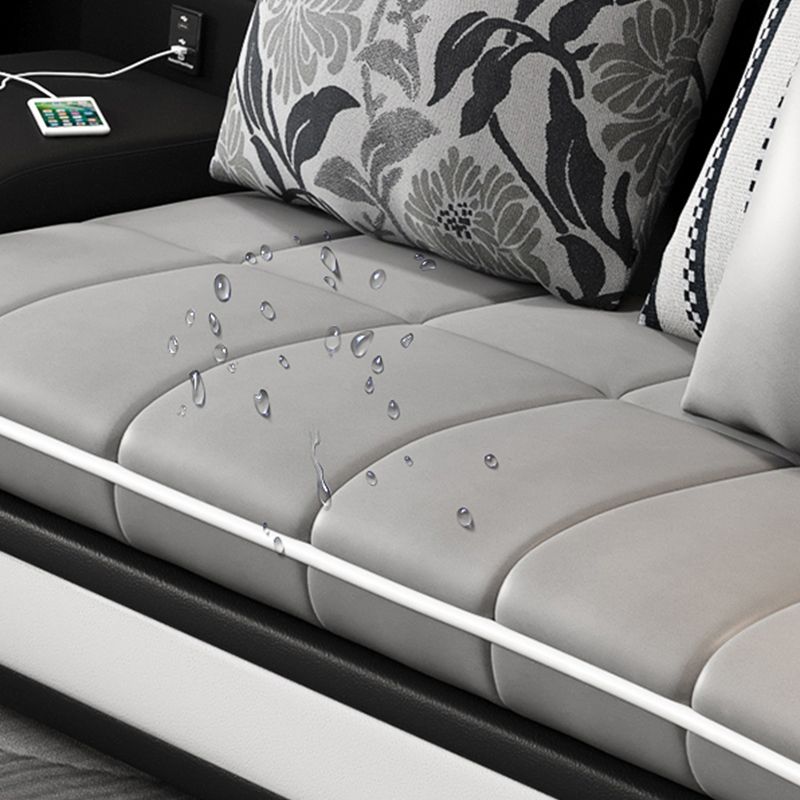 Contemporary Light Gray Sectional with Removable Cushions for Living Room Clearhalo 'furn' 'furn_sectionals' 'Furniture' 'furniture_sectionals' 'Living Room Furniture' 'Sectionals' 1200x1200_a79f49eb-8d34-4b4e-afb2-143e0dc86858