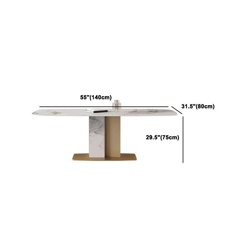 Modern Dining Furniture Set 1/4/5/7 Pcs Sintered Stone Dining Table with Chairs Clearhalo 'Dining Room Sets' 'Dining Tables & Seating' 'dining_room_set' 'furn' 'furn_dining_room_set' 'Furniture' 'Kitchen & Dining Furniture' 1200x1200_a79f8de3-438b-4acc-8d61-d5cc59847018