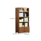 Contemporary Bamboo Bookcase Standard Closed Back Bookshelf with Shelves Clearhalo 'Bookcases' 'furn' 'furn_bookcases' 'Furniture' 'Office Furniture' 1200x1200_a79fe6d6-088c-4930-b759-df17d03aa9ba