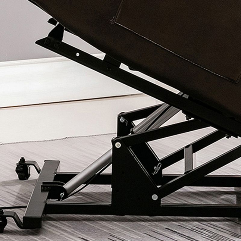 Sedia reclinabile in pelle di metà secolo reclinabile standard a colori solidi