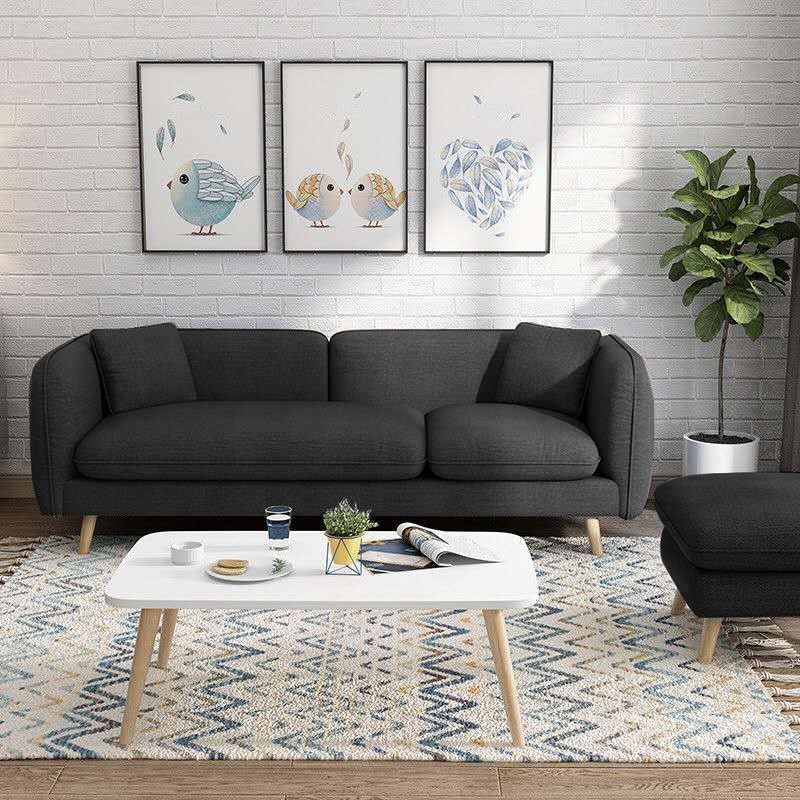 Modern Linen Tuxedo Arm Standard Sofa with Bolster Pillows for Living Room Clearhalo 'furn' 'furn_sofas' 'Furniture' 'furniture_sofas' 'kitchen' 'kitchen_sofas' 'Living Room Furniture' 'Sofa' 'sofas' 1200x1200_a7a282e4-b54e-45cb-a2fb-1d0364f67a3f