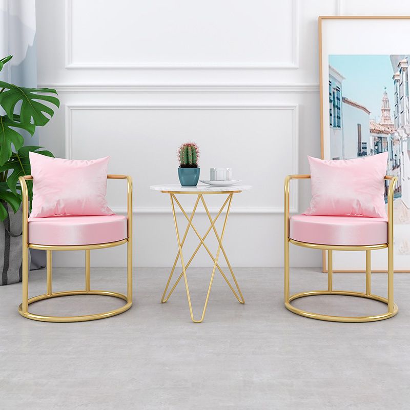 Upholstered Velvet Dining Side Chair Nordic Style Open Back Dining Side Chair