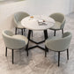 5 Piece Round Shape Contemporary Dining Room Chair and Table Set