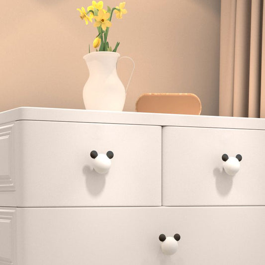 Armadio in plastica non ostacolo con cassetti contemporanei mobili per archiviazione interno