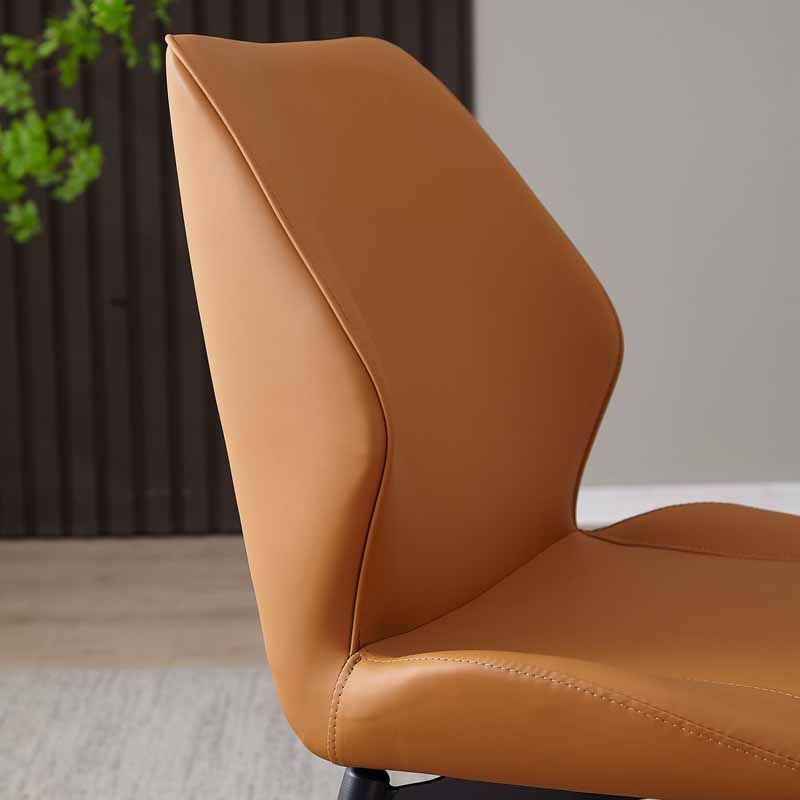 Contemporary Style Dining Chairs Armless Metal Side Wingback Chairs for Kitchen Clearhalo ' kitchen&dining_furn' 'Dining Chairs' 'Dining Tables & Seating' 'dining_chair' 'furn' 'furn_dining_chair' 'Furniture' 'furniture_dining_chair' 'Kitchen & Dining Furniture' 'kitchen' 1200x1200_a7a7a536-2850-4973-bd3c-ea83a25774e4