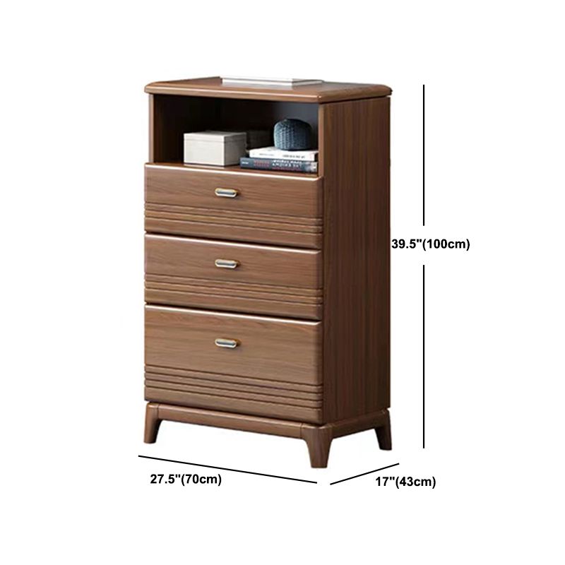 Mid-Century Modern Chest Straight Legs Side Cabinet with Drawer