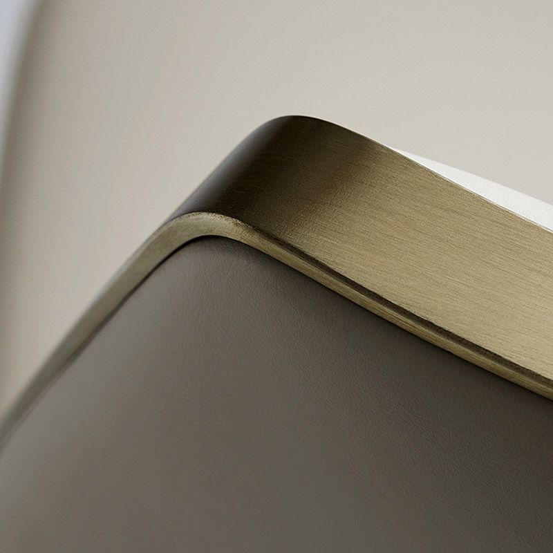 Küche Glam Dining Armless Stuhl Wingback Metallbeinseitenstuhl