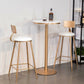 Stone Bar Dining Table Glam Style Bar Table for Milk Tea Shop Cafe