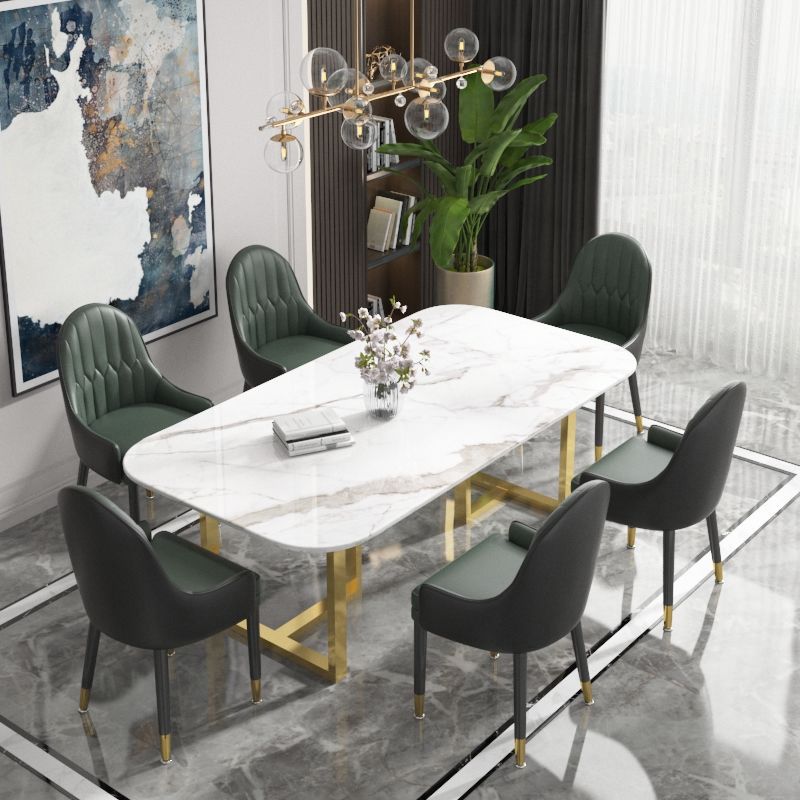 Glam Wood Dining Room Chairs Faux Leather Dining Arm Chairs for Home Use (Set of 2) Clearhalo ' kitchen&dining_furn' 'Dining Chairs' 'Dining Tables & Seating' 'dining_chair' 'furn' 'furn_dining_chair' 'Furniture' 'furniture_dining_chair' 'Kitchen & Dining Furniture' 'kitchen' 1200x1200_a7a9203a-02cf-41cf-92a3-e10568fbe930