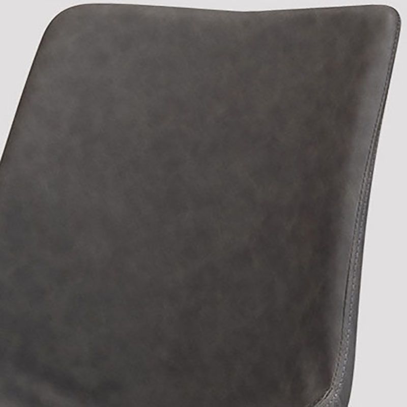 Silla lateral de comedor de cuero Diseño industrial sólidos sólidos de comedor lateral