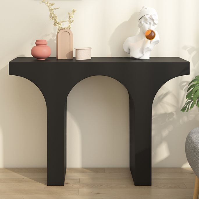 Wood Console Table 33.4 inch High, Hall Sled Console Accent Table Clearhalo 'Console Tables' 'console_tables' 'Entry & Mudroom Furniture' 'furn' 'furn_console_tables' 'Furniture' 1200x1200_a7aad4b2-b37d-410e-a31b-8c29b32f9c9a