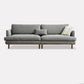 Velvet Flared Arm Sofa Loose Back 35.4"W Modern Sofa for Living Room Clearhalo 'furn' 'furn_sofas' 'Furniture' 'furniture_sofas' 'kitchen' 'kitchen_sofas' 'Living Room Furniture' 'Sofa' 'sofas' 1200x1200_a7abeac9-3e24-4c4c-8ff0-993abd957524