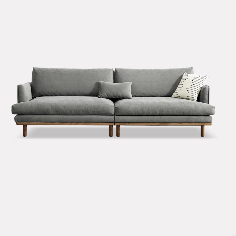 Velvet Flared Arm Sofa Loose Back 35.4"W Modern Sofa for Living Room Clearhalo 'furn' 'furn_sofas' 'Furniture' 'furniture_sofas' 'kitchen' 'kitchen_sofas' 'Living Room Furniture' 'Sofa' 'sofas' 1200x1200_a7abeac9-3e24-4c4c-8ff0-993abd957524
