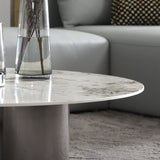 Glam Round Slate Cocktail Table Stainless Steel 3 Legs Coffee Table Clearhalo 'Coffee & Accent Tables' 'Coffee Tables' 'coffee_tables' 'furn' 'furn_coffee_tables' 'Furniture' 'Living Room Furniture' 1200x1200_a7aea4ff-a1cd-4226-b4ab-865e287c2b76