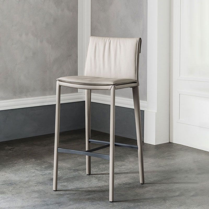 Taburete de barra de metal de estilo contemporáneo