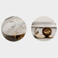 Slate Oval Coffee Table Golden Metal Frame Abstract Cocktail Table, 14.17" High Clearhalo 'Coffee & Accent Tables' 'Coffee Tables' 'coffee_tables' 'furn' 'furn_coffee_tables' 'Furniture' 'Living Room Furniture' 1200x1200_a7af5d69-1ae9-4a1e-9e46-cecc4622253b