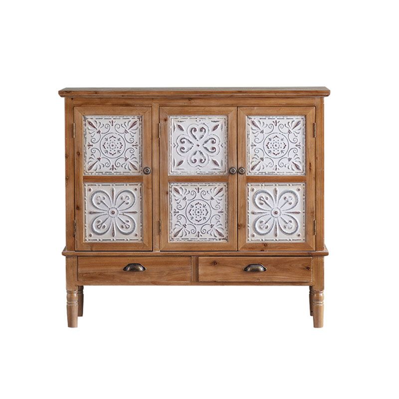 Farmhouse Sideboard Solid Wood Storage Sideboard Buffet with Doors for Dining Room Clearhalo 'buffet_sideboard' 'Buffets & Sideboards' 'furn' 'furn_buffet_sideboard' 'Furniture' 'Kitchen & Dining Furniture' 1200x1200_a7afeb25-1748-4a81-bced-9c22da200510