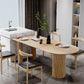 Mesa de comedor de madera maciza, mesa de comedor contemporánea para cocina casera