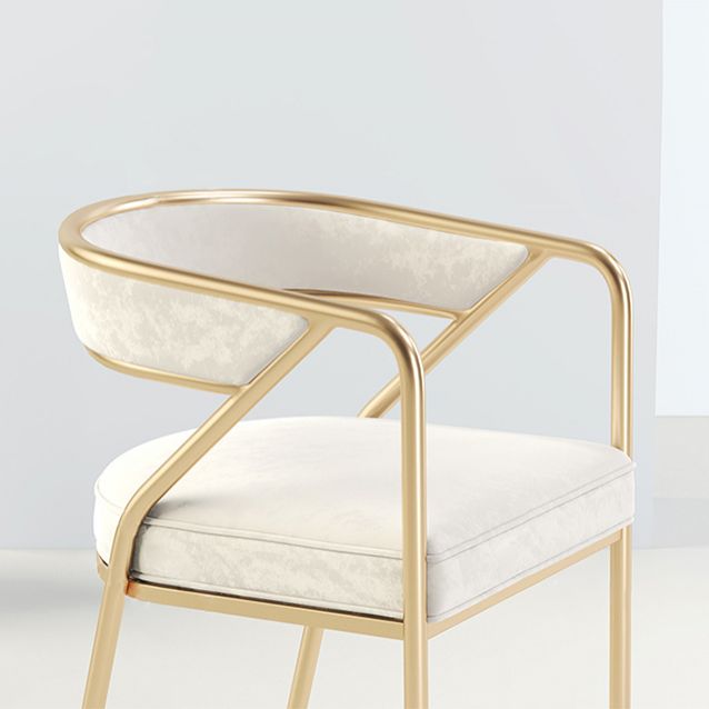 Modern Velvet Dining Chair 30''H Open Back Dining Side Chair with Metal Base for Restaurant Clearhalo ' kitchen&dining_furn' 'Dining Chairs' 'Dining Tables & Seating' 'dining_chair' 'furn' 'furn_dining_chair' 'Furniture' 'furniture_dining_chair' 'Kitchen & Dining Furniture' 'kitchen' 1200x1200_a7b1f82b-b647-45d0-acea-9db65bb19cd9