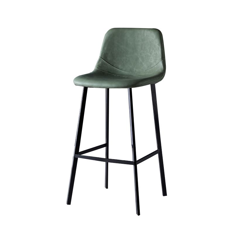 Contemporary Counter Stool Faux Leather Living Room Bar Stool with Metal Legs Clearhalo 'Bar Furniture' 'Bar Stools' 'bar_stools' 'furn' 'furn_bar_stools' 'Furniture' 'Kitchen & Dining Furniture' 1200x1200_a7b37491-3790-43d7-9161-837efda3d08e