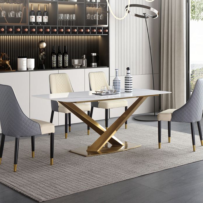 Rectangle Dining Table Traditional Luxury Dinner Room Stone Table for Home Clearhalo ' dining_table' 'Dining Tables & Seating' 'Dining Tables' 'furn' 'furn_dining_table' 'Furniture' 'furniture_dining_table' 'Kitchen & Dining Furniture' 'kitchen&dining_furn' 'kitchen' 'kitchen_dining_table' 1200x1200_a7b3a1d6-62ca-4ec3-860a-a7ae6ea691d1
