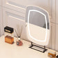 Leather Makeup Vanity Desk Lighted Mirror Makeup Vanity Desk Table