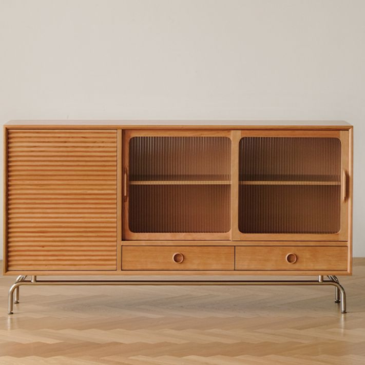 Zeitgenössischer Sideboardtisch Kirsch -Sideboardschrank mit Türen für Küche