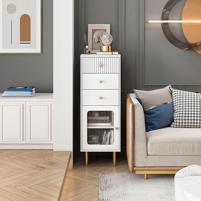 15,6-inch breedte Glam-dressoir Stone opbergkist met 1/2/3 laden