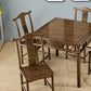 Modern Simple Dining Table Square Dinner Table with Solid Wood Legs Clearhalo 'Dining Tables & Seating' 'Dining Tables' 'dining_table' 'furn' 'furn_dining_table' 'Furniture' 'Kitchen & Dining Furniture' 1200x1200_a7b5196f-45df-41f0-81f6-dac5a6464b3b