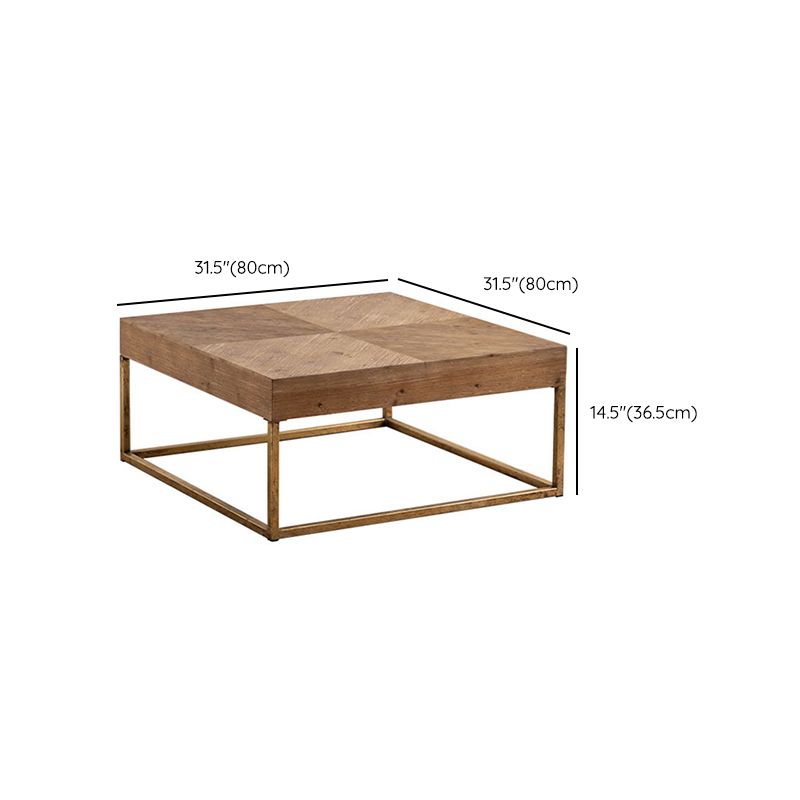 Distressed Wood & Iron Coffee Table French Country Style 1 Single Cocktail Table Clearhalo 'Coffee & Accent Tables' 'Coffee Tables' 'coffee_tables' 'furn' 'furn_coffee_tables' 'Furniture' 'Living Room Furniture' 1200x1200_a7b52285-0174-4c3a-91ee-51b7ccfda403
